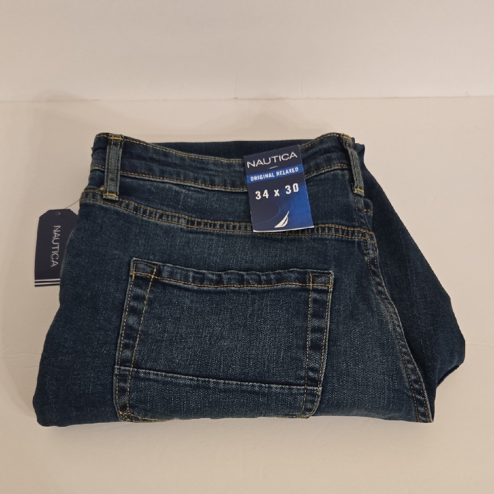 Nautica Men's Deep Blue Straight Jeans - Sz 34x30